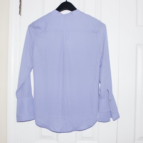 The Limited V-neck Blouse / Work Shirt - Purple - Picture 3 of 10